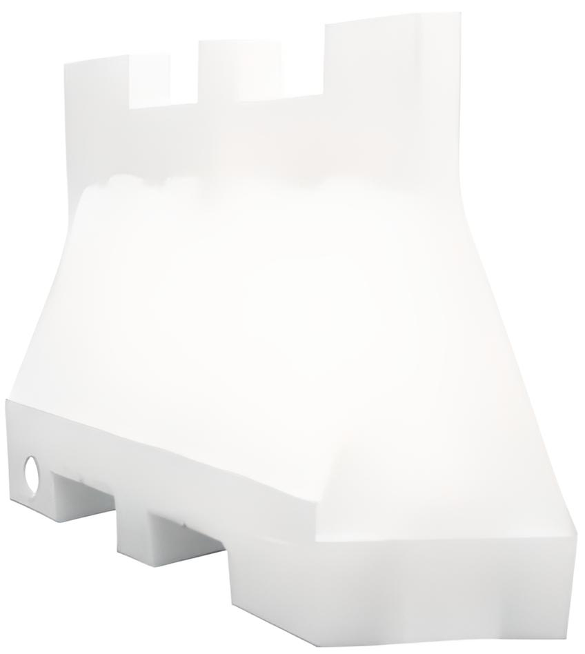 Séparateur de voies blanc